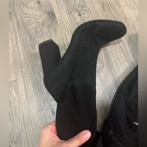 Zara Heeled Over the Knee Suede Boots, US Size - 10, EU Size - 41
